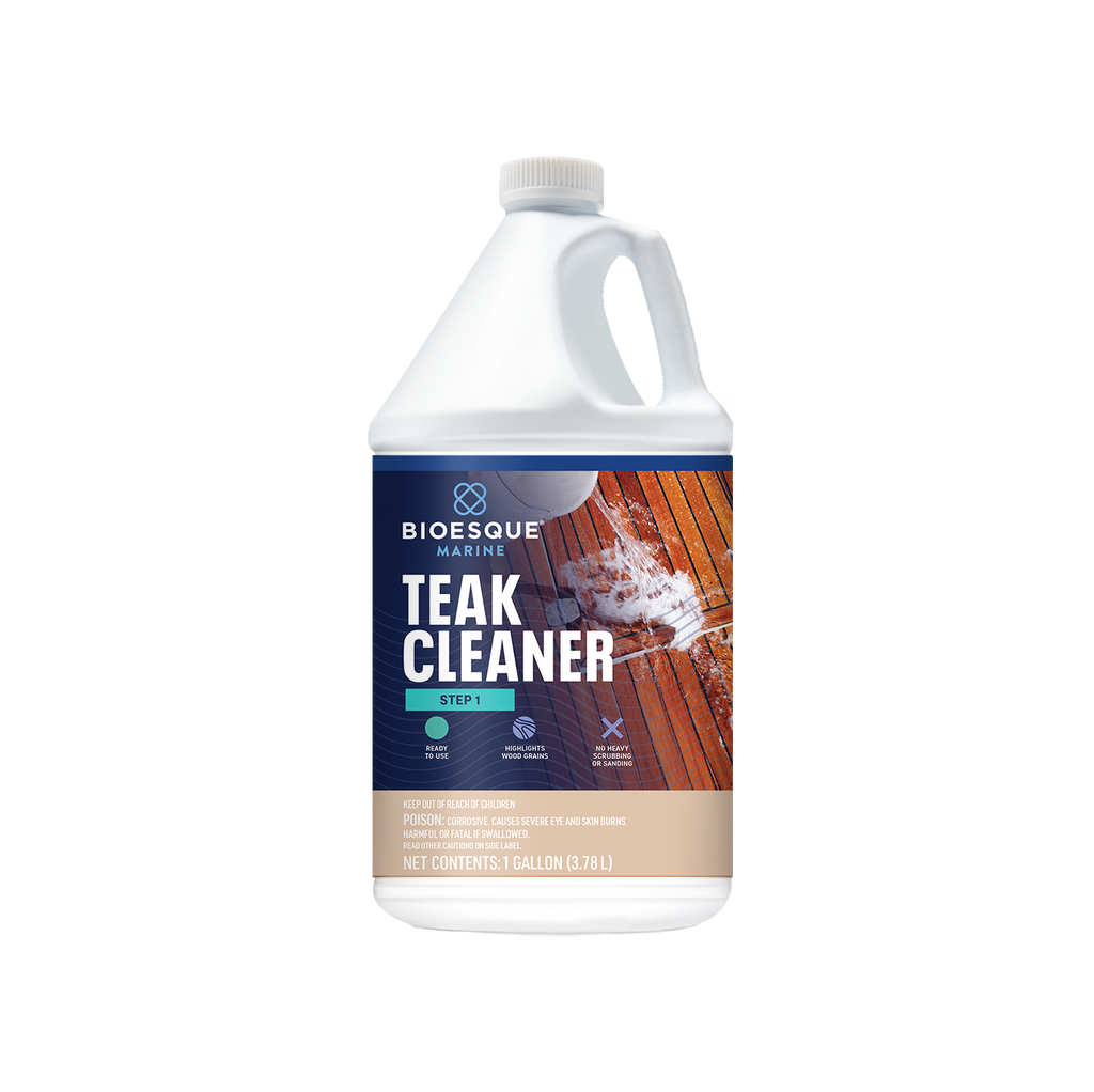 Marine Teak Cleaner Step 1