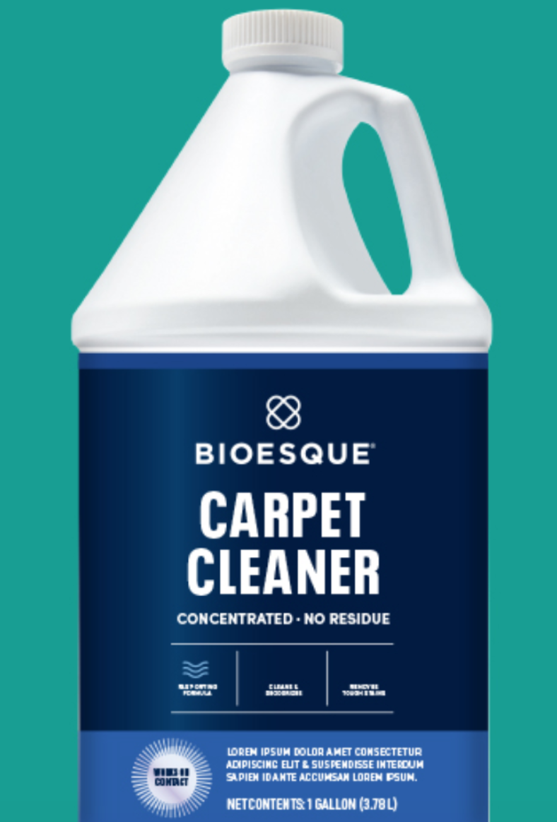 Bioesque Carpet Cleaner Closeup On Bottle