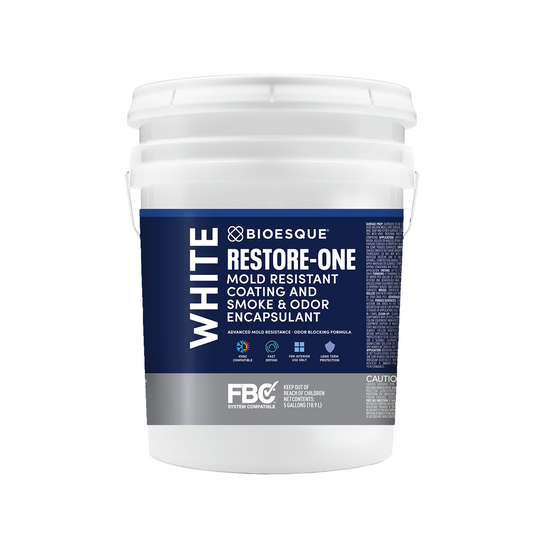 Restore-One Mold Resistant Coating and Smoke & Odor Encapsulant, White