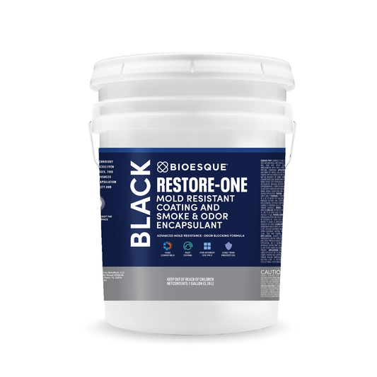 Restore-One Mold Resistant Coating and Smoke & Odor Encapsulant, Black