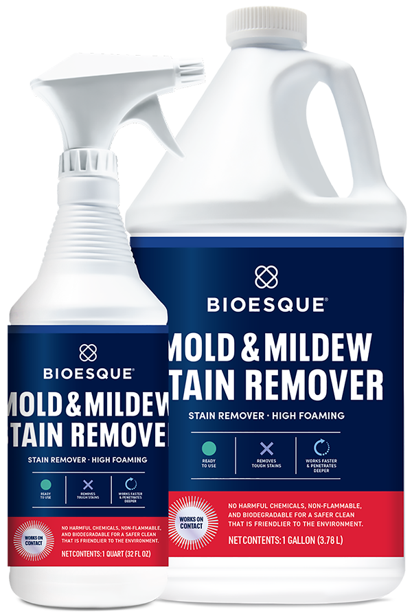 Mold and Mildew Stain Remover Bottles
