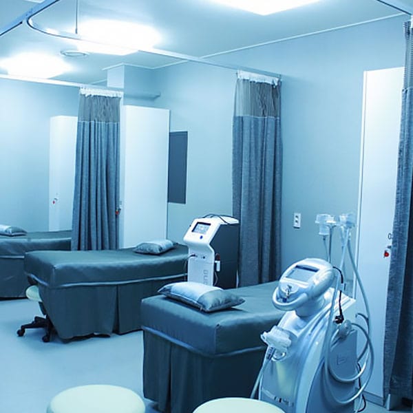 Clean patient area of medical facility