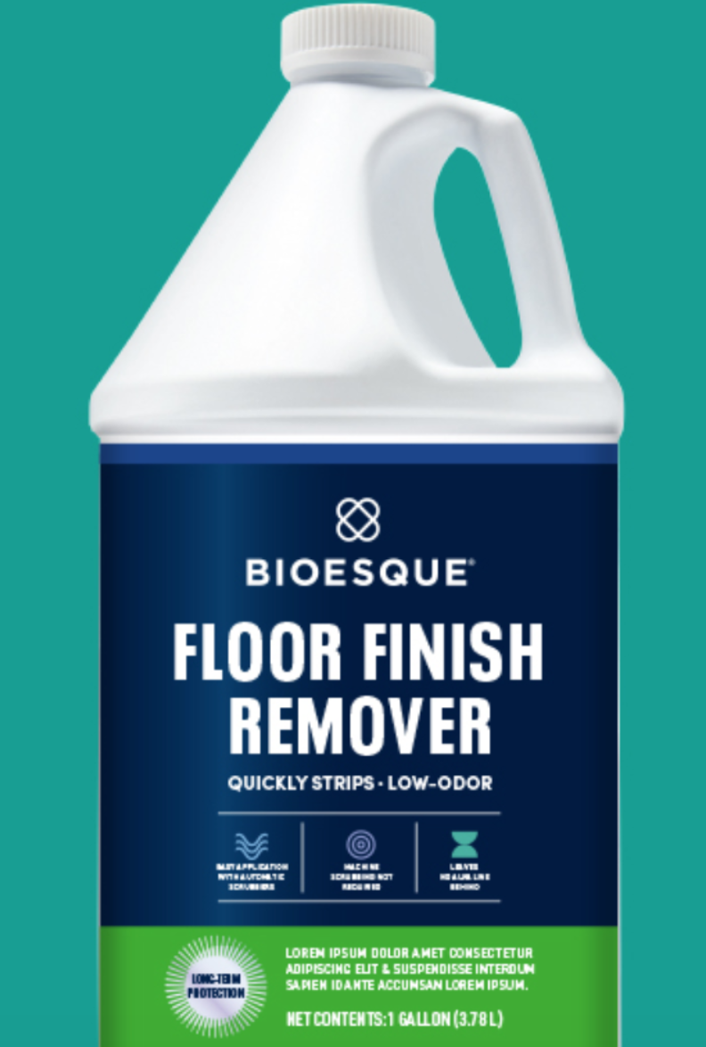 Bioesque Floor Finish Remover Closeup On Bottle