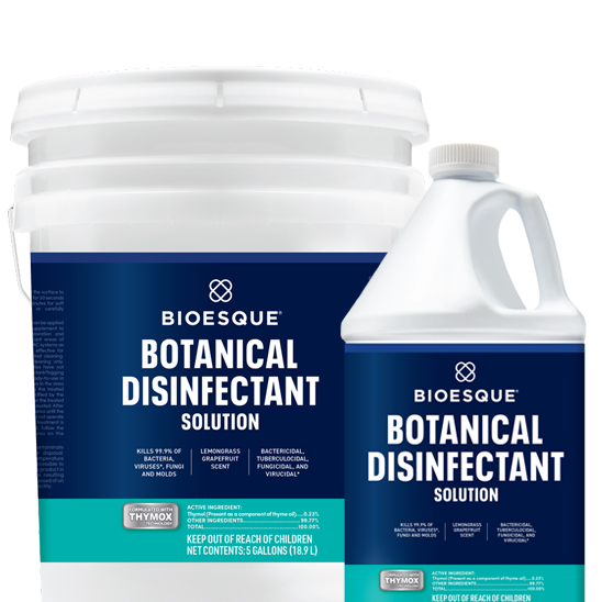 Bottle of Botanical Disinfectant Solution